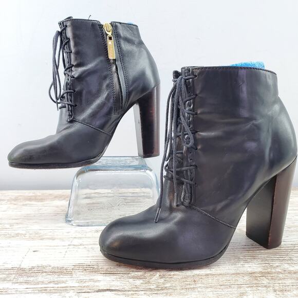 Elizabeth and James E Chaps Leather Bootie 6 - Picture 1 of 8